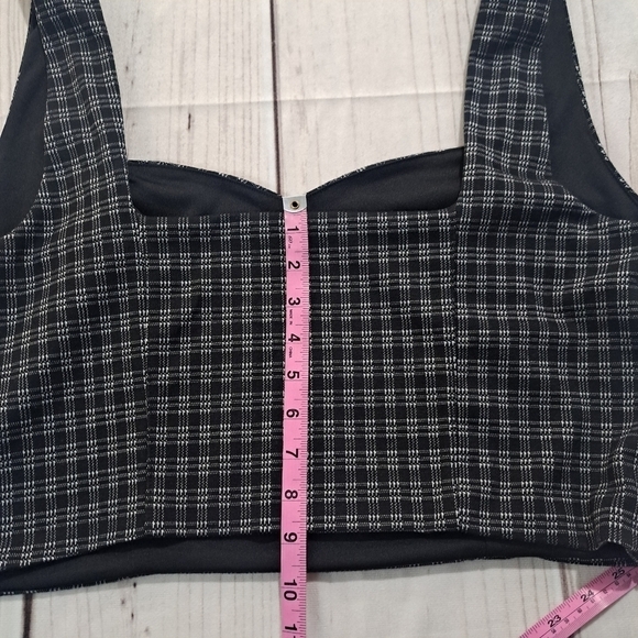 3 FOR 12 SALE Forever 21 2X Plaid Bra Crop Top Tank - Picture 12 of 12
